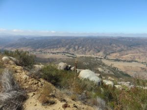 Looking down into Pamo Valley