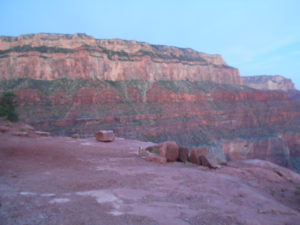 Looking back towards Mather Point from near O'Neill Butte