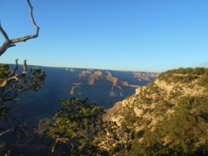 Lighting of the Canyon as the Sun set from near Yavapai Point