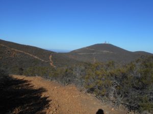 Nearing the end of the East Rim trail, viewing the Black Mountain summit