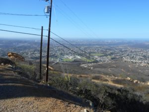 Looking at Downtown San Diego from the summit