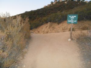 At the top of the switchbacks, meeting with the old miner's road