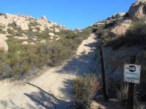 Mile 3 marker and possibly interesting side trail