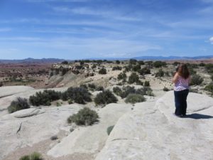 My parents taking pictures at the San Rafael Swell