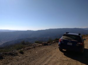 On the drive up the mountain! Awesome views!