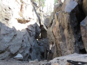 Hanging out inside the volcanic fissure